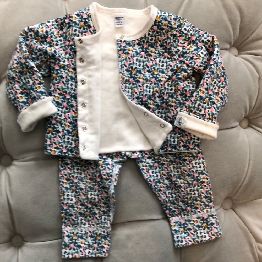 Petit Bateau matching set - size 12 months